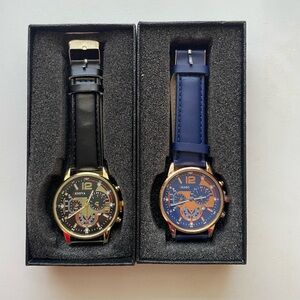 Set of 2 Men’s Statement Watches – Geneva & Vikabo – Chronograph Style